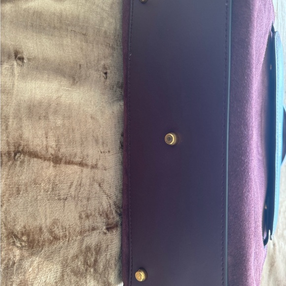 Dolce and Gabbana leather and suede bag with cross body strap and top handle. - Picture 7 of 8